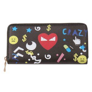 CODE22 Crazy Contemporary Pattern Print Wallet